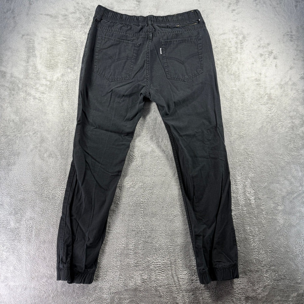 Levis Boys Jogger Pants Black Cotton Elastic Waist Cuffs XL 14-16 617846331498 - Picture 8 of 10